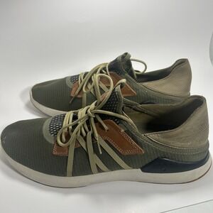 Mens Olukai Mio Li Sneaker Olive Green Mesh Lace Up Casual Comfort Shoe Sz 11